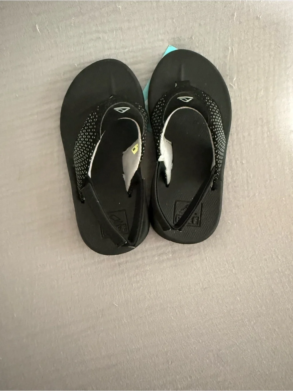 Kids Quicksilver Black Little Rover Flip Flops
